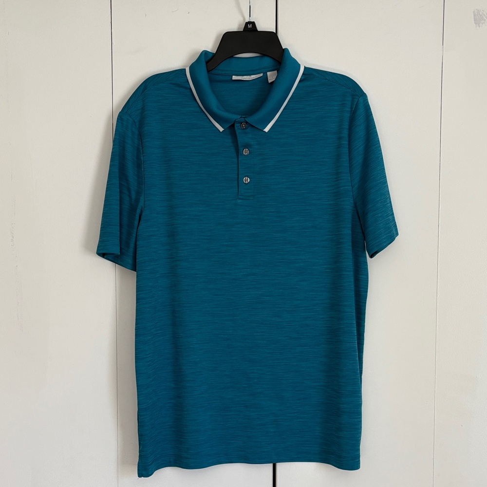 Perry Ellis Teal Polo Shirt